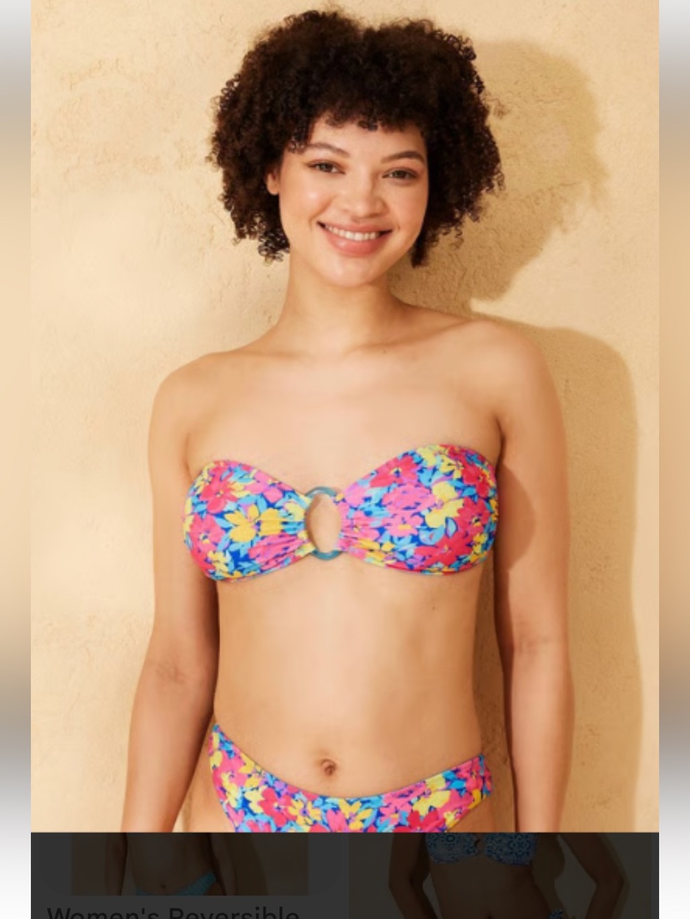 wild fable Reversible Bandeau Bikini Top